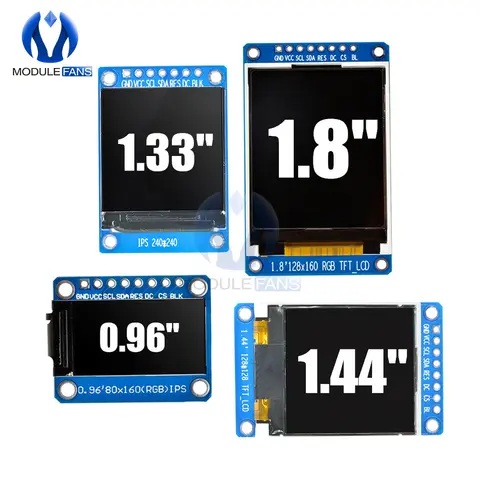Color TFT LCD Display Module 0.96-1.8 Inch diymore
