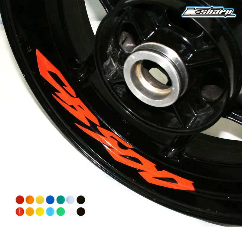 

8X custom inner rim decals wheel reflective Stickers stripes Fit HONDA CB 500