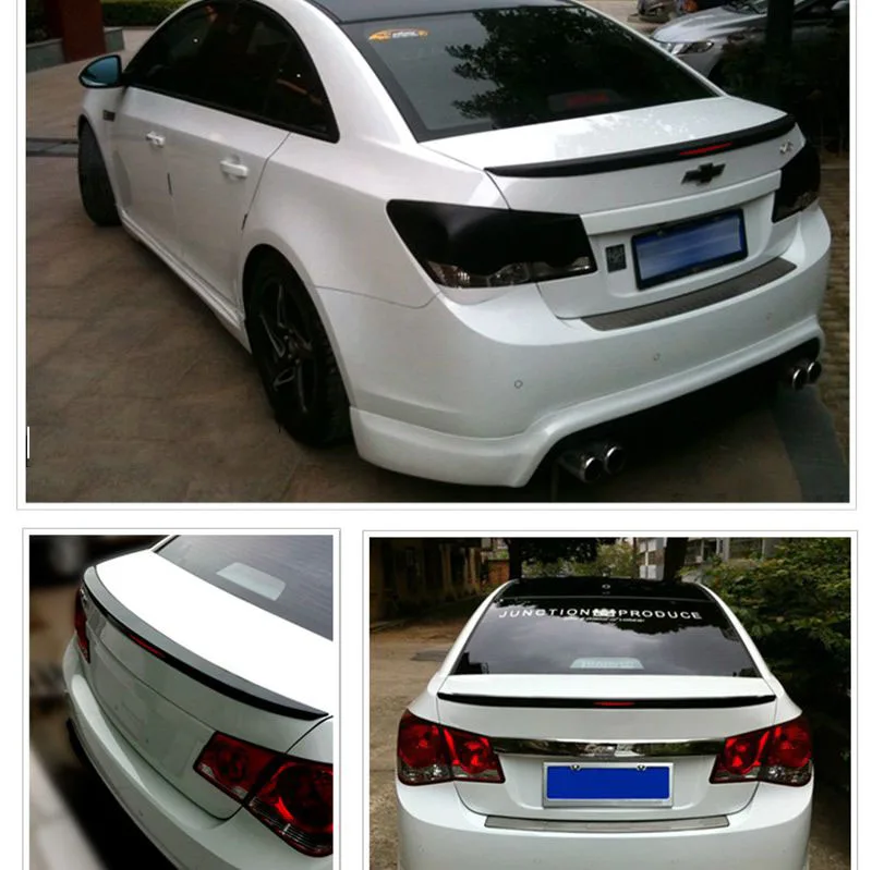 Car Styling ABS Plastic Unpainted Primer Color Tail Trunk Wing Rear Spoiler For Chevrolet Cruze 2009 2010 2011 2012 2013 2014