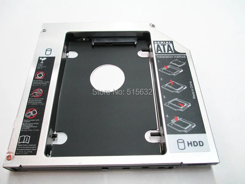 Nuevo disco duro HDD SSD de 12,7mm, adaptador Caddy, ranura de Bahía para HP Probook 4530s SATA