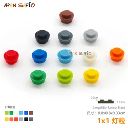 100pcs/lot DIY Blocks Building Bricks Lamp Bead Educational Assemblage Construction Toys for Children Size Compatible With 4037