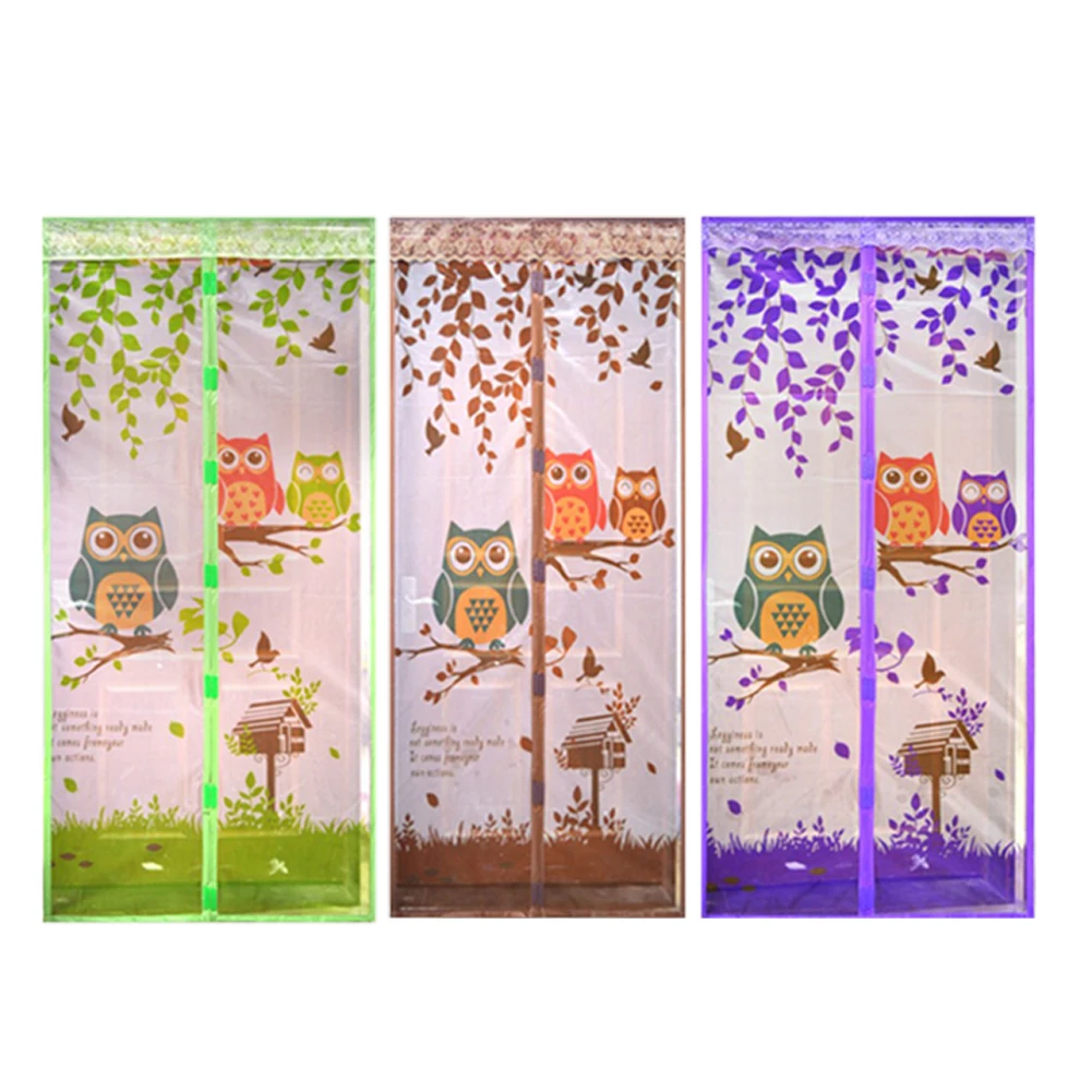 90/100 x 210 CM Curtain Anti Mosquito Magnetic Tulle Shower Curtain Automatic Closing Door Screen Summer Style Mesh Net 4 Color