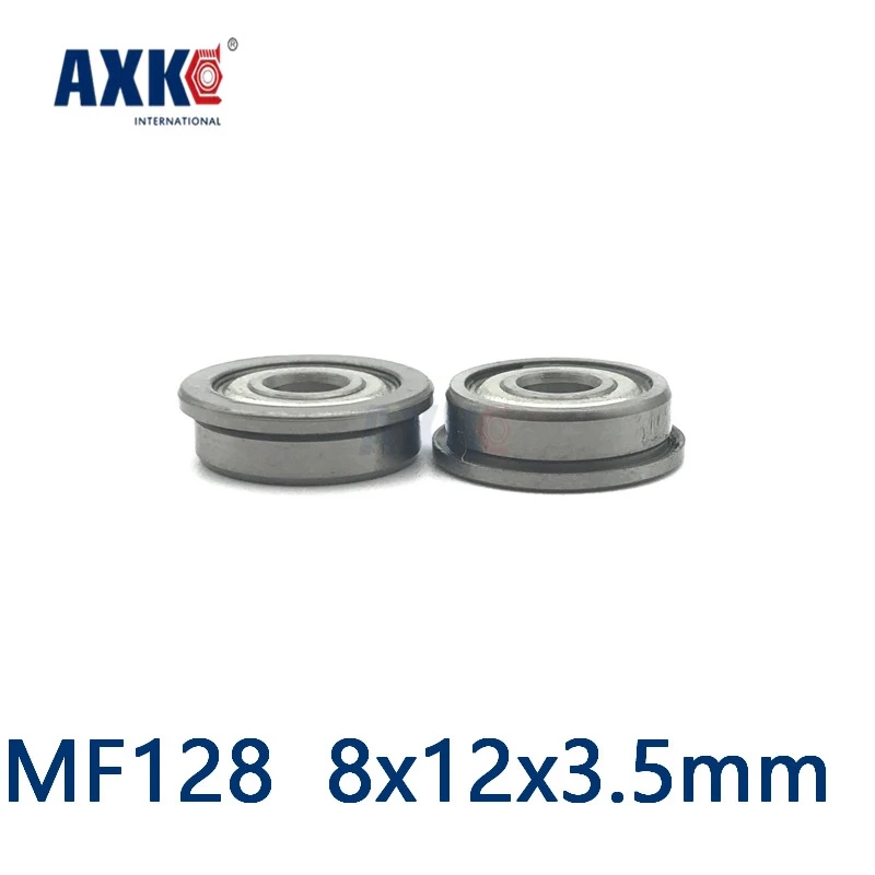 MF128ZZ Miniature Flange Bearing Thin Wall Deep Groove Ball Radial 8x12x3.5mm 30pcs/lot New Condition Ball Bearing Axk