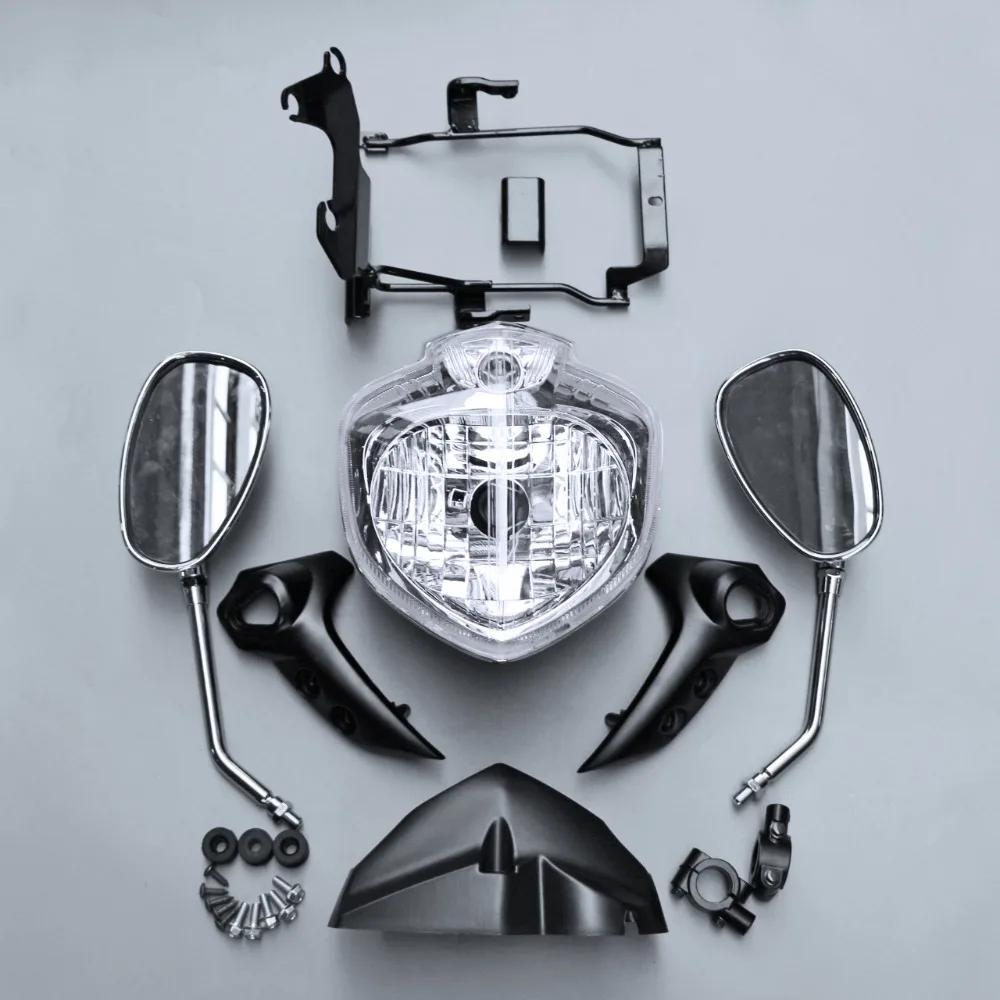 Fit For YAMAHA FZ6 N FZ6N 2007 - 2010 2008 2009 Headlight Set Assembly Bracket Mirror speedometer Cover