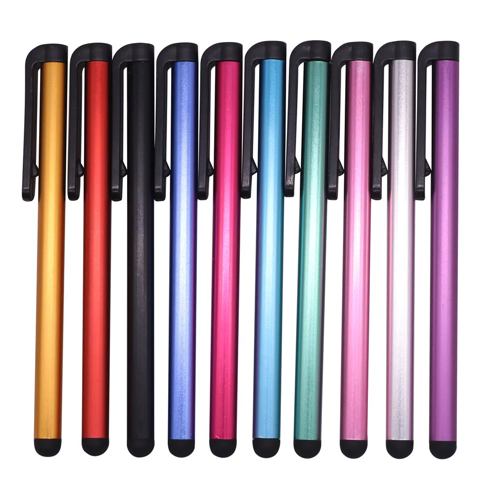 100 Pcs Intelligent Office Pen No Refill Capacitive Touch Screen Stylus Pen Suit For Universal Smart Phone Tablet Pc Pen