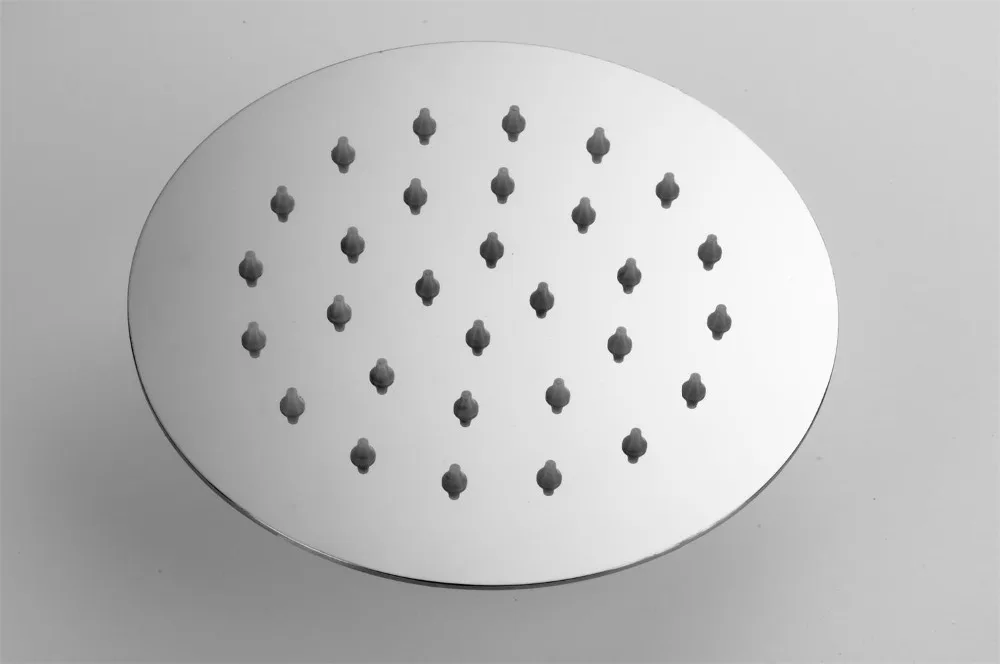 

Azeta Round Square Stainless Steel Shower Head Ultrathin Rainfall Shower Head 6/8/10/12 inch Waterfall Rain Shower AS-SS106