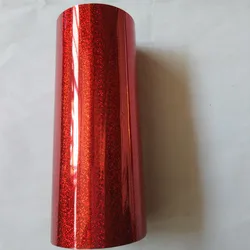 4 rollos de lámina holográfica de 16cm x 120m, lámina de estampado en caliente, prensa en papel o plástico, patrón de puntos pequeños rojos, película de transferencia térmica