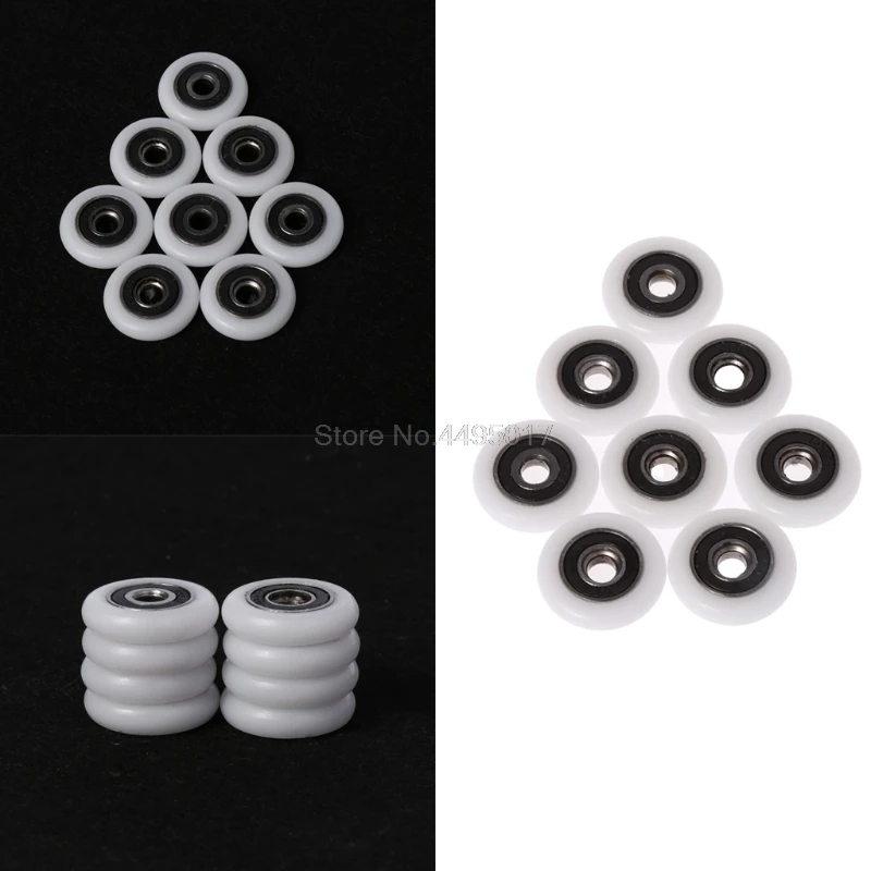 8 Pcs Bath cabinet roller wheel shower room accessories bearing roller wheel 5*23*5.7mm Su Sep08