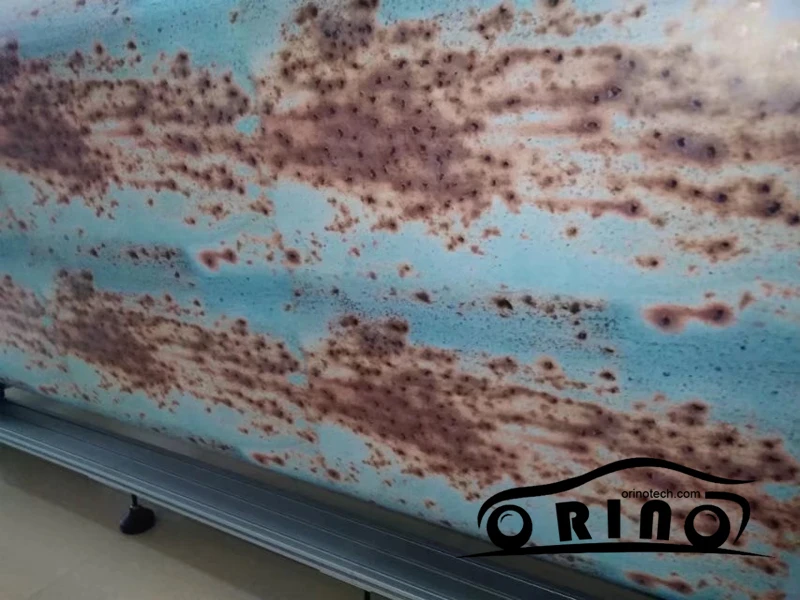 Rust Film Wrap Vinyl Self Adhesive DIY Car Styling Motorcycle Car Boat Rusty Sticker Film Wrapping Air Free Bubble