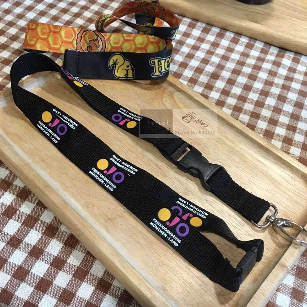 

50pcs/lot Personalized silk printing Lanyards with Customized Logo by DHL or Fedex express free shipping