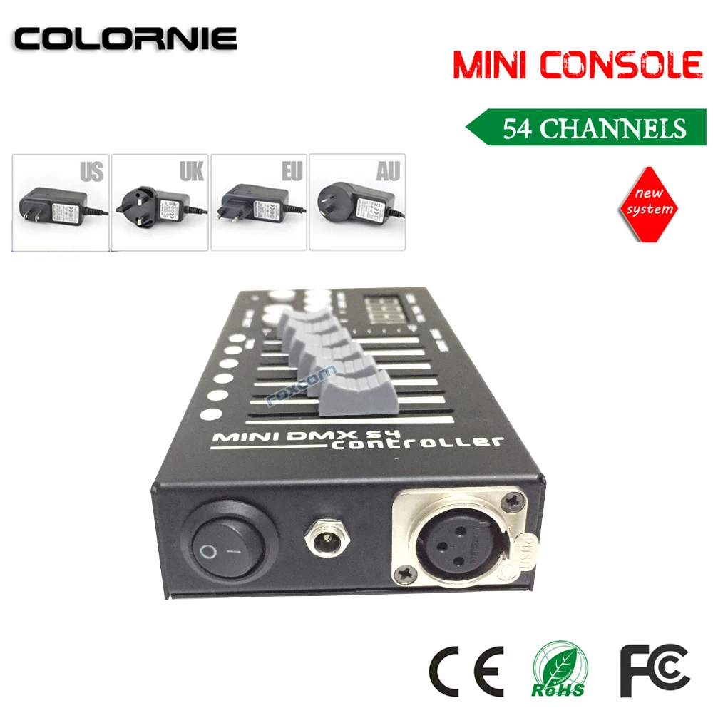 Mini 54CH DMX Controller Console LED Stage Lighting DJ Controller DMX Controladora DJ For Lumiere Moving Head Light