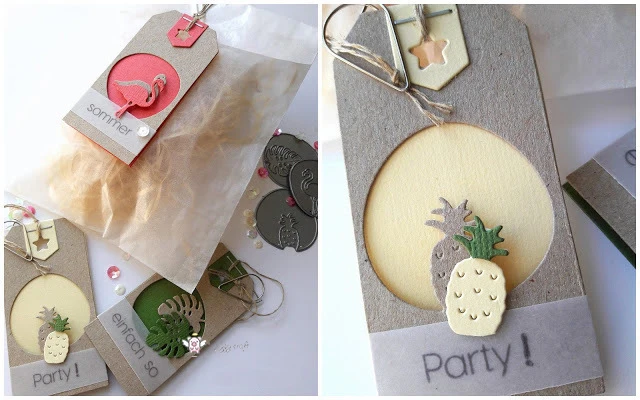 Piggy Craft metal cutting dies cut die mold Flamingo leaf pineapple circle Scrapbook paper craft knife mould blade punch stencil