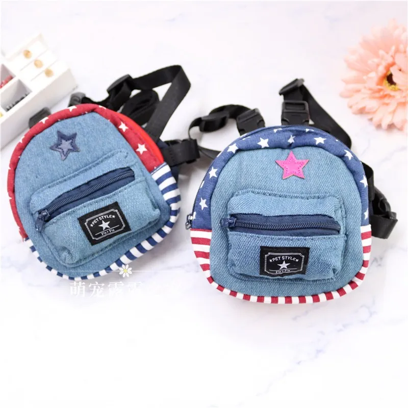 Cute Dog Backpack Harness With Leash Set Pink Little Small Animal Pet Cat School Bag With Lead Carrier Pitbull Yorkov Product