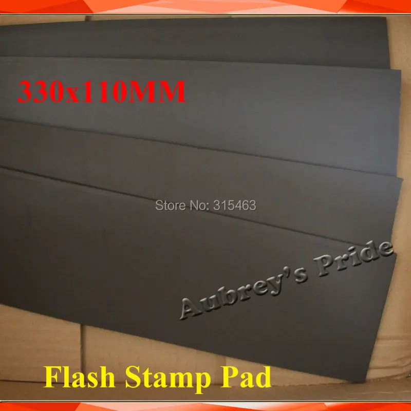 Free CP some 330x110x7 (2 or 4)mm Flash Stamp Pad Cushion Rubber Stamp Plate Materials Self inking Stamping Making