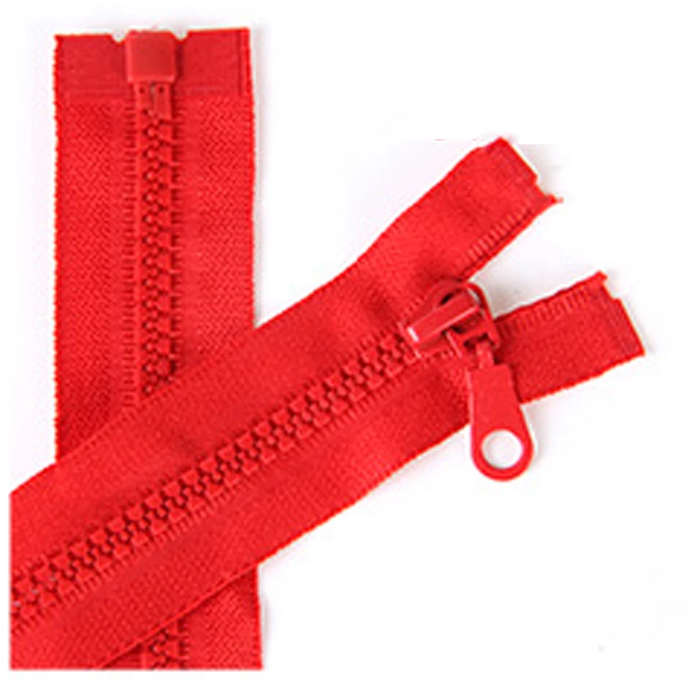 GUGULUZA-Open End Zippers Resina, Extrator De Anel para Sacos, Carteira, Bolsa, Acessórios De Costura Do Vestuário, 60cm, 10Pcs