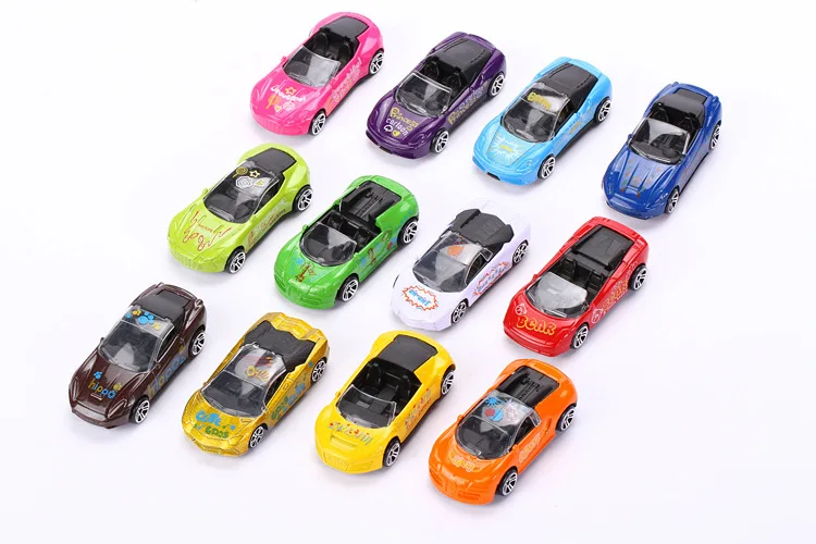 Cheapest 1:64 Mini alloy toy model cars one piece children kids toys wholesale brinquedos