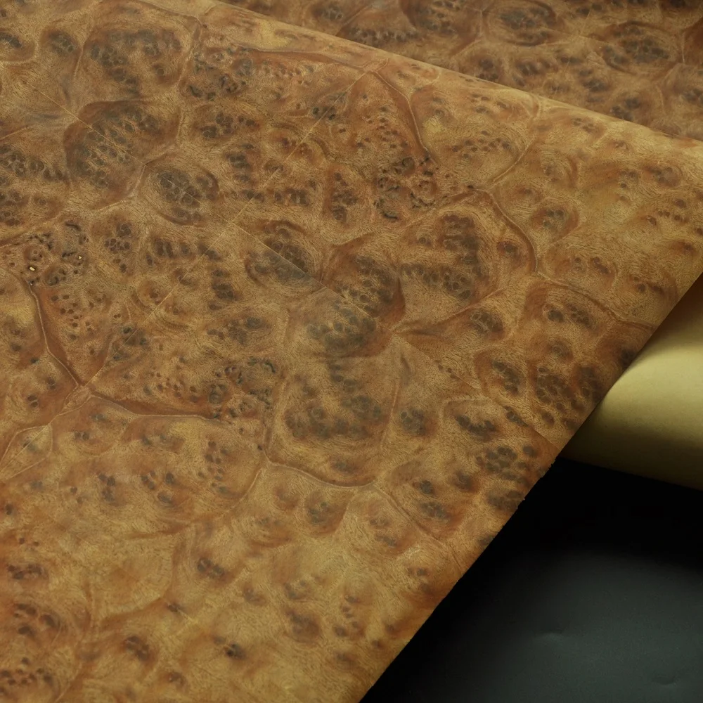 Natural Burl chapado amarillo alcanfor