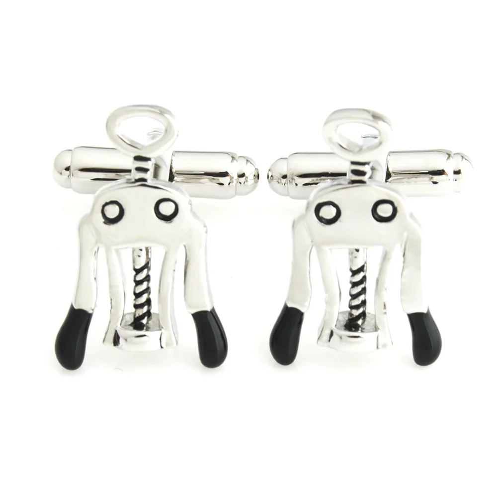 YH-1901 Novelty Bottle Cap, Wine Opener,Corkscrew Cufflinks