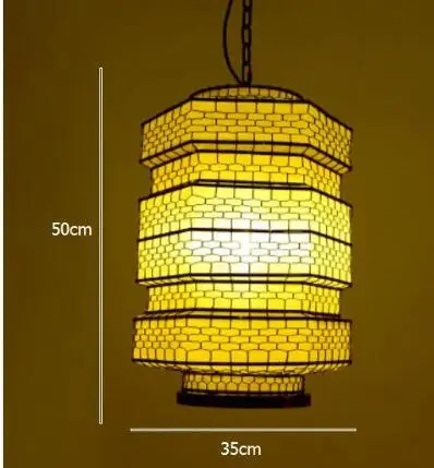 Chinese cloth lantern pendant lamps restaurant tea house hot pot Hotel bar study decoration lighting pendant light ZA928114