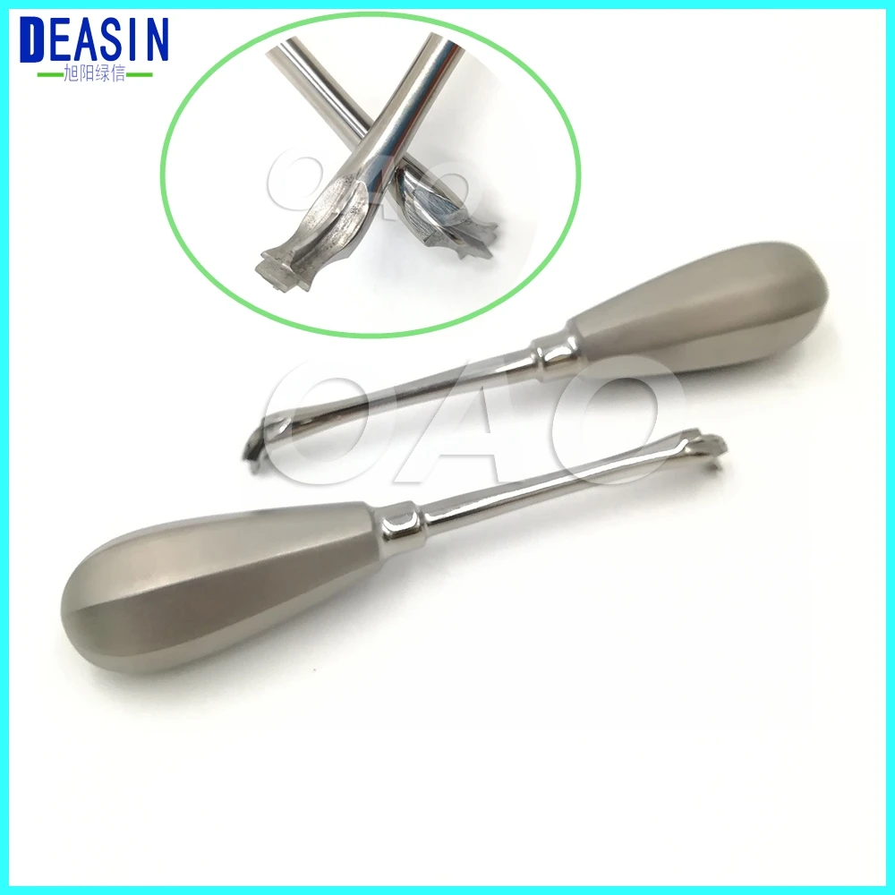 

1pcs Hot sale Dental Root Elevator Cross Metal Handle Non-Slip Dental Elevator Minimally Invasive Tooth Extraction Elevator