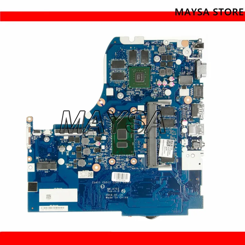 

NM-A751 motherboard for Lenovo 310-15ISK 510-15ISK notebook motherboard CPU i3 6006U/6100U GT940M 2G 4G RAM 100% test work