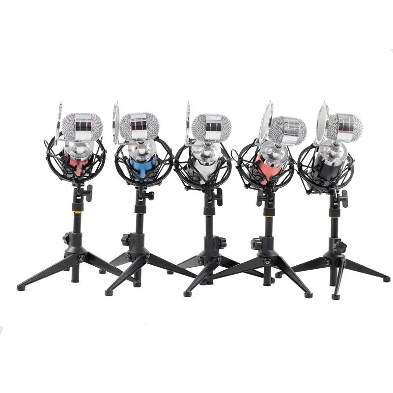 

BM-8000 BM8000 Condenser Microphone Cardioid Pro Audio Studio Vocal Recording Mic KTV Karaoke+ Metal Shock Mount