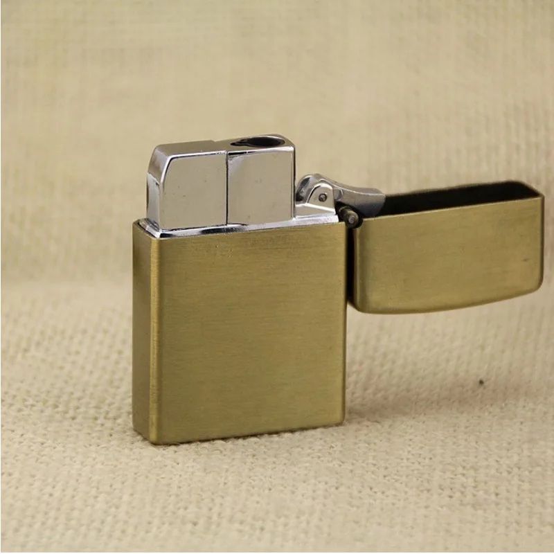 Retro Metal Lighters Flameless windproof Cigarette Lighter Touch Jet Lighter Inflatable Gas Compact Butane Torch Lighter