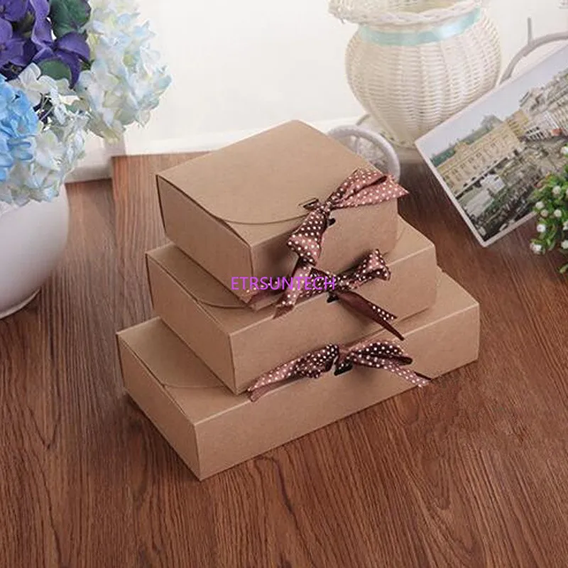 

100pcs/lot 3 Size Paper Craft Boxes, underwear packaging gift boxes Sock Packing Box