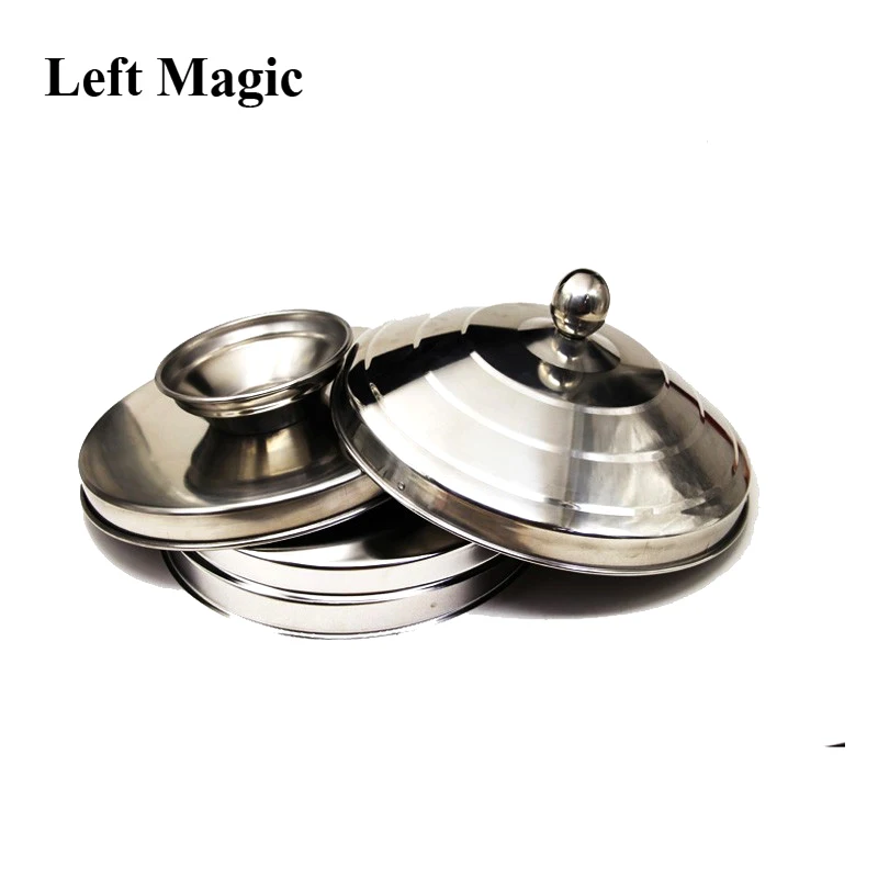 Large Dove Pan Of Collector - Silver Double Layer/Load Magic Tricks Appearing Stage Magic Props Illusions Accessories Gimmick