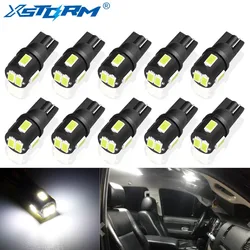 10Pcs T10 W5W Led Light Bulb 194 168 Car Interior Dome Reading Lamp License Plate Light Clearance 6000K White 12V Auto Led Bulb