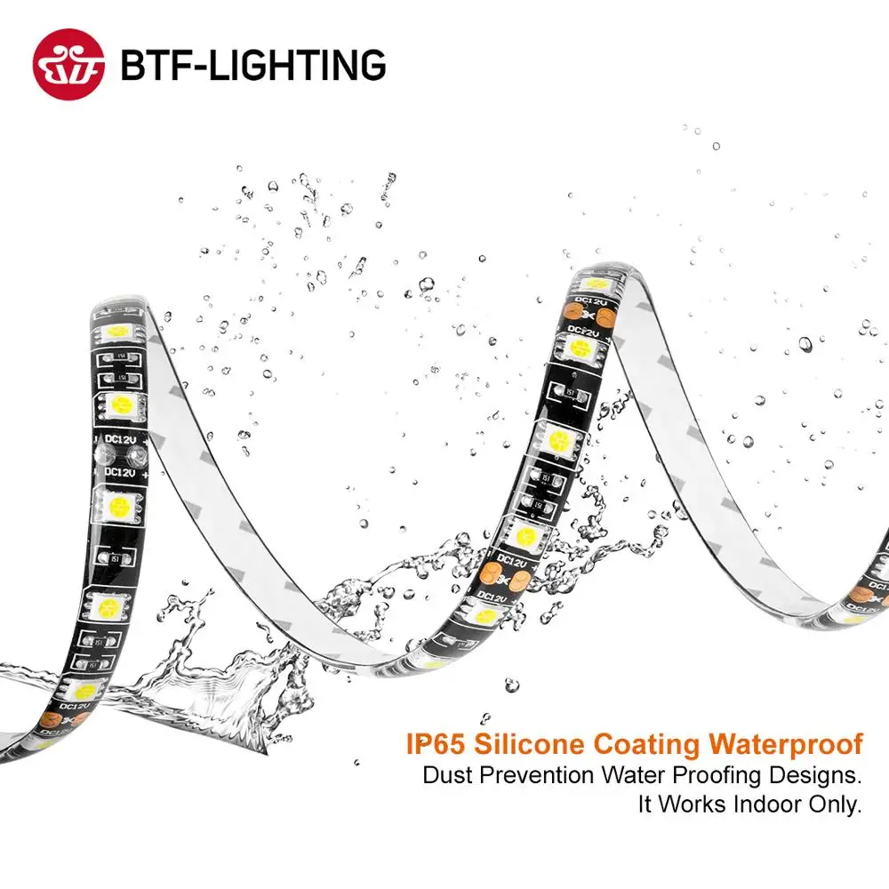 5050 LEDストリップライト,フレキシブル,5m dc12v,smd 60leds/m,5050 rgbw,300ダイオード,防水