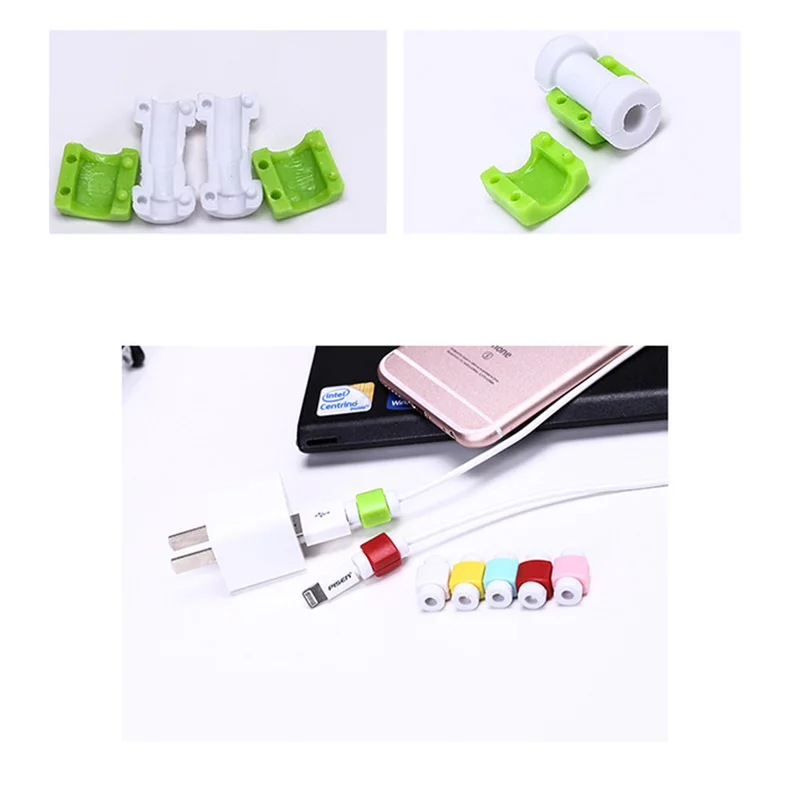 Kabel USB Protector słuchawka przewód ochronny osłona danych przewód ochronny do Apple iphone 11 12 XR XS Max Pro