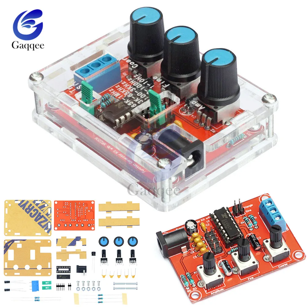Gerador de Sinal de Frequência Ajustável Função Gerador Sine Triângulo Saída Quadrada Kit Faça Você Mesmo 1hz1mhz Xr2206