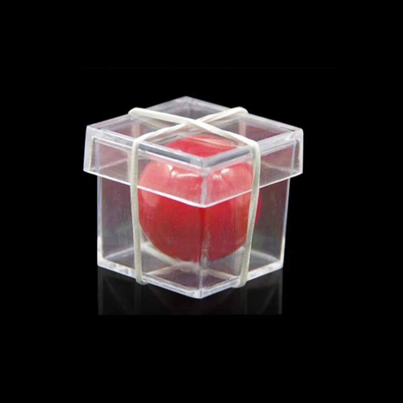 Ball Penetration Box Professional Magician Magic Tricks Props Toys