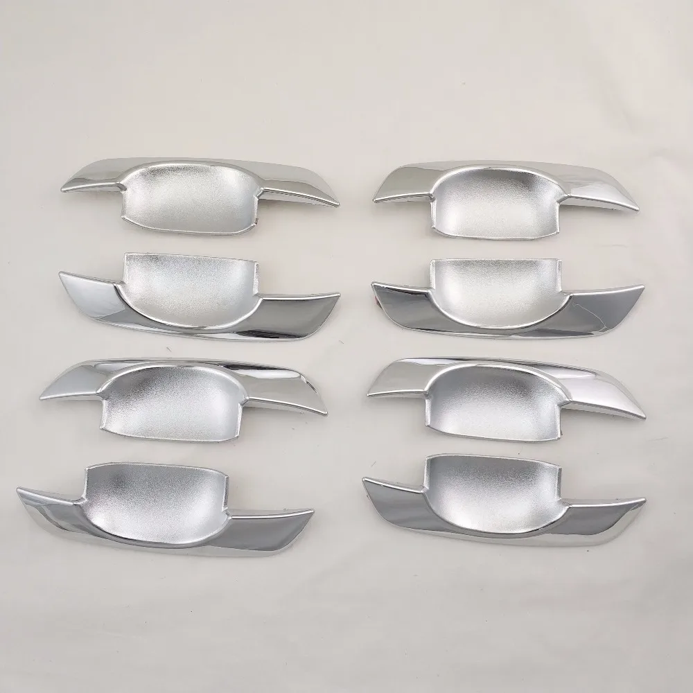 8pcs DOOR BOWL COVER ABS Chrome Car DOOR HANDLE COVER for Toyota INNOVA Hilux 2004 2005 2006 2007 2008 2009 2010