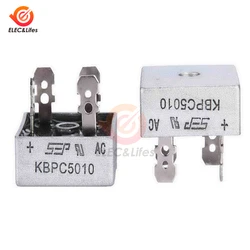 2Pcs KBPC5010 50A 1000V Diode Bridge Rectifier kpbc5010 power rectifier diode Electronic Components