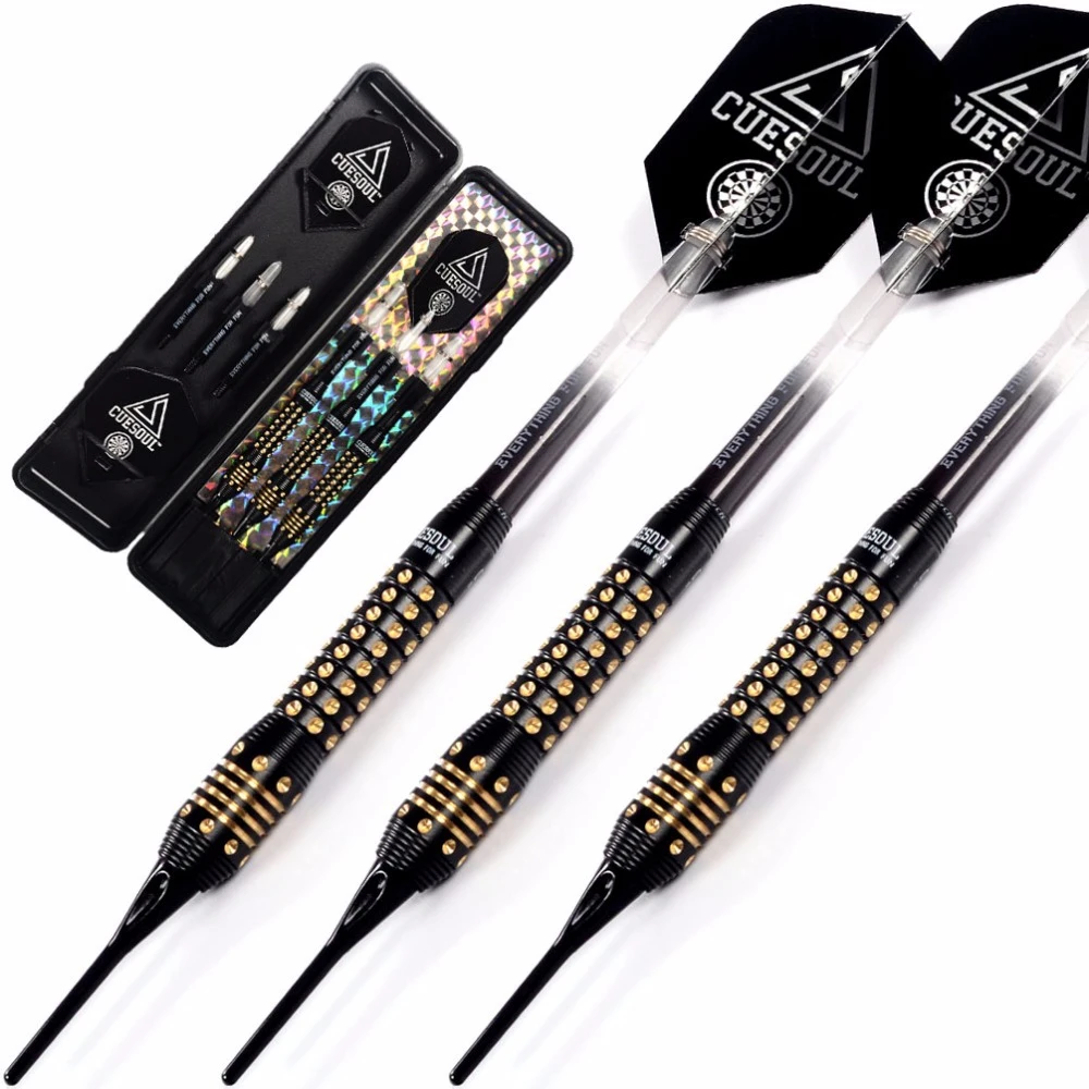 CUESOUL Professional Black Scorpion 16g Soft Tip Darts Indoor Sports