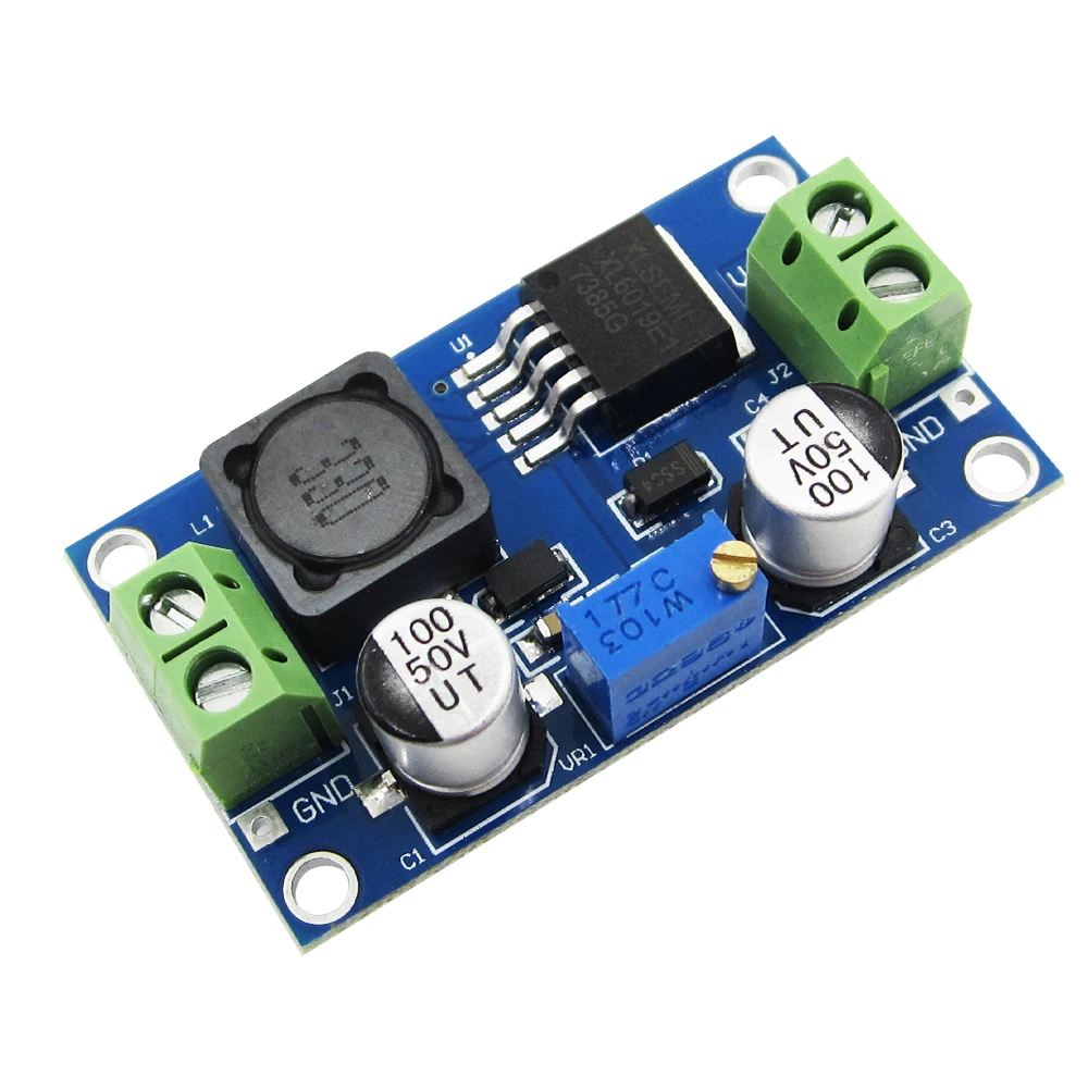 

10pcs XL6019 (XL6009 upgrade)Automatic step-up step-down DC-DC Adjustable Converter Power Supply Module 20W 5-32V to 1.3-35V B42