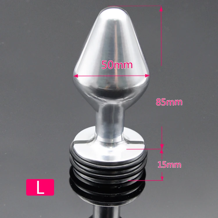 Unisex Electric Shock Stimulation Matel Aluminium Anal Plug G Spot Prostata Mager Adult Bondage Bdsm Sex Anus Toy 3 Size