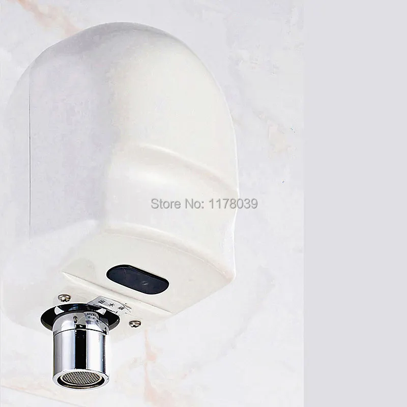 Wall-Mounted Bathroom Induction Smart Faucet Automatic Sensor Touchless Hand-Washing Device J16974