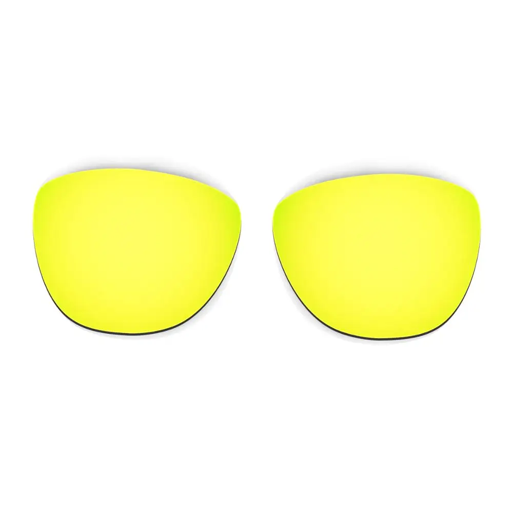 Hkuco-óculos de sol para frogskins, 2 pares, lentes de substituição polarizadas, preto/24k, dourado