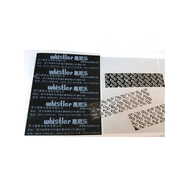 Customized          Permanent self adhesive electonic silver PET danger warning labels