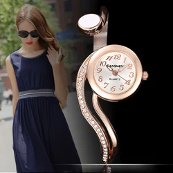 Relogio Feminino Mode Rose Goud Dames Armband Horloges Luxe Roestvrij Staal Strass Dames Sieraden Horloge Klok