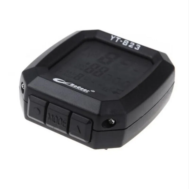 2020 BoGeer Bicycle Accessories Imported Sensors LCD Backlit Bicycle Speedometer Odometer Computer- Black