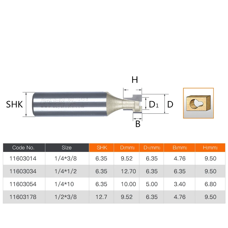 1pcs Milling Machine Keyhole Bits Woodworking Tools End Mill Router Bits Trimming Knife Milling Cutter for Wood Arden Router Bit