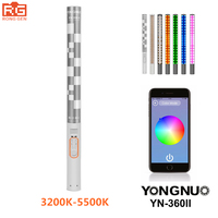 YONGNUO YN360II YN360 II Handheld LED Photography Soft Light 3200K-5500K RGB Adjustable Color Temperature Smartphone APP Control