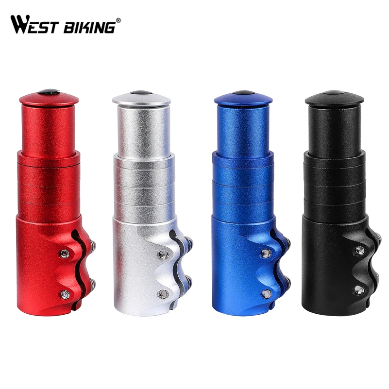 WEST BIKING Bicycle Stem Increased Control Tube Aluminum Alloy Extend Cycling Bike Handlebar Heighten Front Fork Bike Accessorie