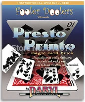 Presto Printo Magic Tricks Magician Card Magie Close Up Illusions Gimmick Props Comedy