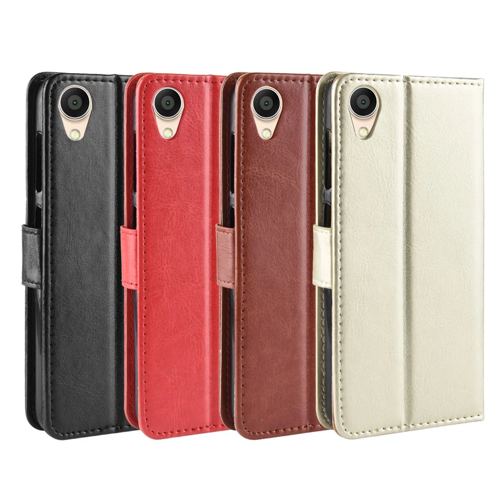 For Asus ZenFone Live L1 ZA550KL Case Wallet Flip Style Glossy PU Leather Phone Cover For Asus ZenFone Live (L1) ZA550KL X00RD