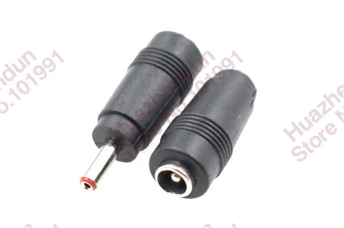 100 piezas DC Power 5,5x2,1mm, enchufe macho a 3,5x1,35mm, adaptador Jack hembra, convertidor de conector